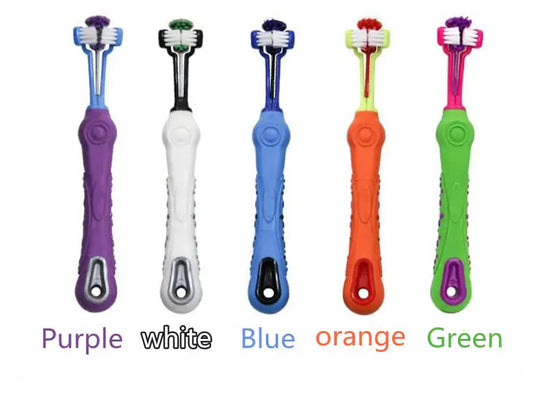 Double-Headed Toothbrush for Dog and Cat Dental Care